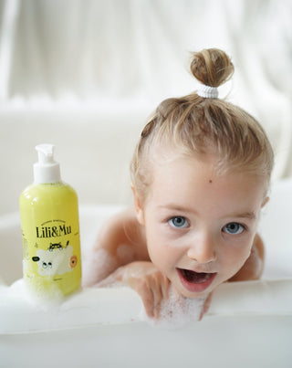 Natürliche feuchtigkeitsspendende Badelotion für Kinder mit Aloe-Vera-Extrakt Lili&Mu
