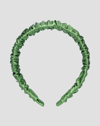 Seidenhaarband aus 100% Naturseide grün Twisty