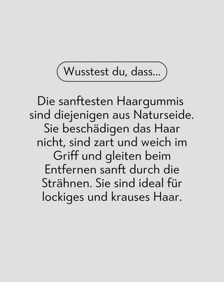Set schwarzer Haargummis Twisty aus 100% Naturseidez 3 Stück. Twisty