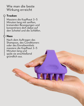 Twisty Soft Silikon Kopfhautmassagegerät zur Stimulierung der Mikrozirkulation