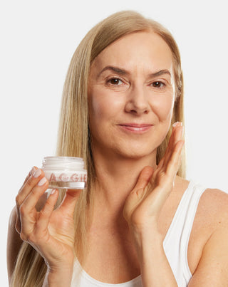 Creme für reife Haut mit Kollagen, Hyaluronsäure und Vitamin E für Frauen 50+ Aggie
