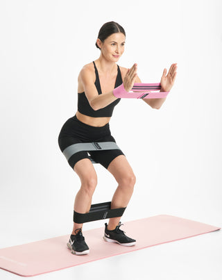 Body Functions kurze Widerstandsbänder für Fitness 76 cm Satz von 3.