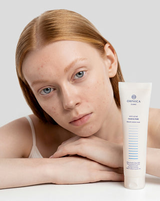 Reinigende und regenerierende Maske für zu Akne neigende Haut mit weißer Tonerde Anti-Acne Orphica Clinic 100 ml - 3