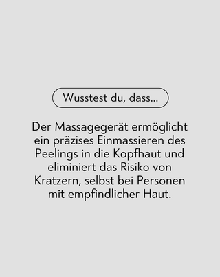 Silikonisches Massagegerät-Set + Enzympeeling zur Reinigung und Stimulierung der Mikrozirkulation der Kopfhaut Twisty