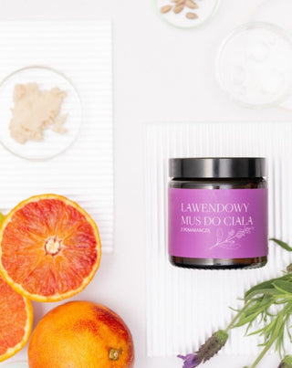 Lavendel-Körpermousse für gereizte und trockene Haut mit Mglife Lavendelöl