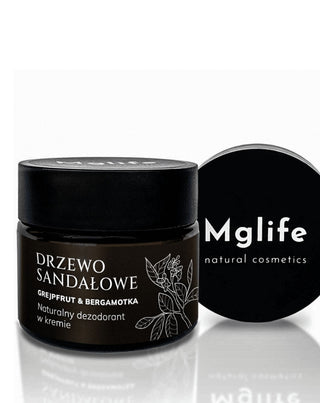 Creme Deodorant Sandelholz, Grapefruit und Bergamotte Mglife - 4