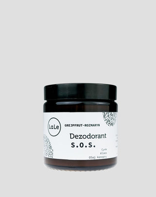 Deodorant Creme SOS mit Aloe und Zink - Grapefruit und Rosmarin regulieren die Talgproduktion La-Le - 1