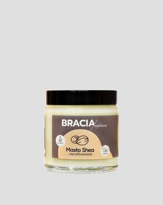 Unraffiniertes Sheabutter mit den Vitaminen A und E, beruhigend und feuchtigkeitsspendend Bracia Mydlarze - 1