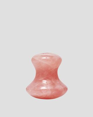 Massagepilz für das Gesicht aus natürlichem rosa Quarz Crystallove - 1