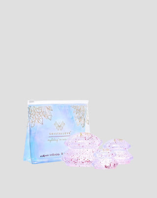 Silikon-Cups Crystalcup zur Körpermassage mit Glitzer Crystallove - 1