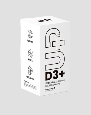 Nahrungsergänzungsmittel Up D3+ Vitamin D3 in Kombination mit Magnesium UP Health Pharma 60 Kapseln - 1