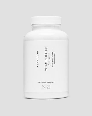 Vitamin D3 + K2 mit Inulin zur Unterstützung des Knochensystems und des Immunsystems – Nutridome, 180 Stück