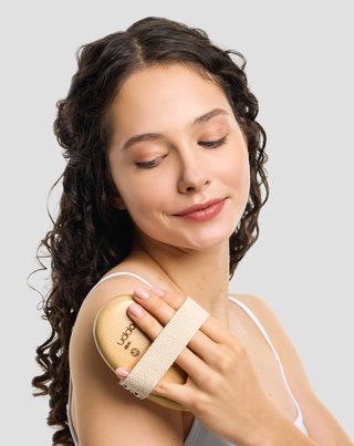 Uddo natürliche Wildschweinborste Körper Massagebürste