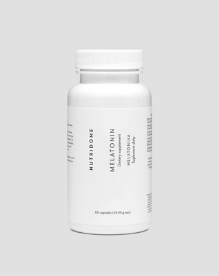 Melatonin für den Schlaf 1 mg in Kapseln zur Unterstützung des Einschlafens und gesunden Schlafs 60 Kapseln Nutridome