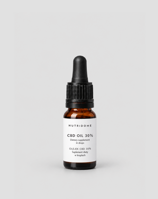 CBD-Öl 30% als Tropfen, Broad spectrum ohne THC mit CBG und CBN Nutridome