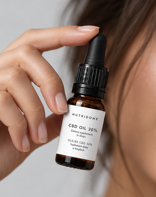 CBD-Öl 30% als Tropfen, Broad spectrum ohne THC mit CBG und CBN Nutridome