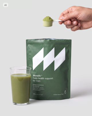 Nahrungsergänzungsmittel zum Trinken für Männer: umfassende Unterstützung für den Körper, Vitamine, Mineralstoffe, Ballaststoffe Monolit