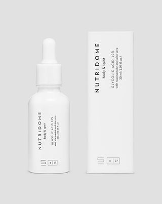 Glykolsäure 10 % mit Niacinamid und Aloe, regenerierendes Serum, das den Hautton ausgleicht Nutridome - 3